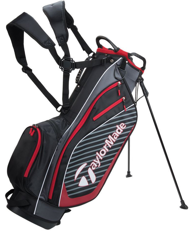 Geanta pentru golf TaylorMade Pro 6.0 Black/Charcoal/Red Stand Bag