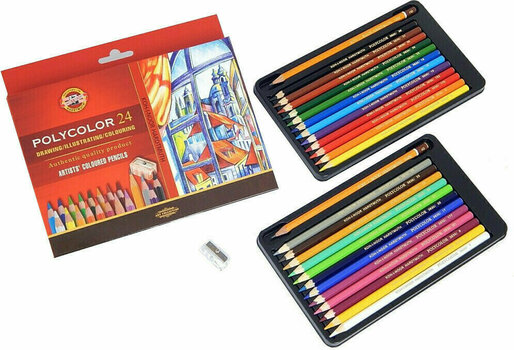 Värikynä KOH-I-NOOR Set of Coloured Pencils 24 pcs - 1