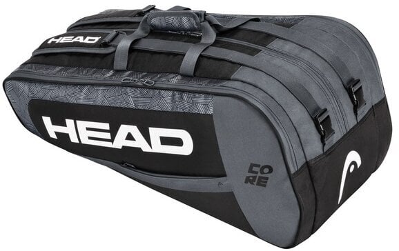Tenisová taška Head Core 9 Black/White Tenisová taška