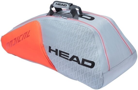 Tenisová taška Head Radical 9 Grey/Orange Tenisová taška