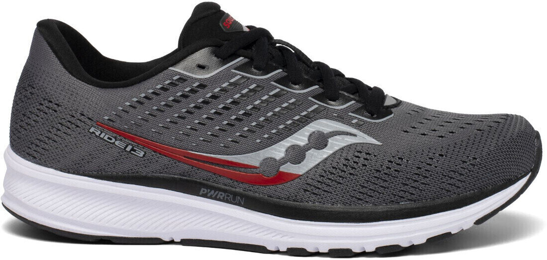 Utcai futócipők Saucony Ride 13 Charcoal/Red 40,5 Utcai futócipők