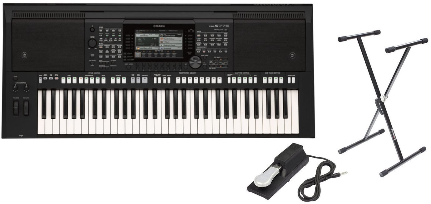 Keyboard profesjonaly Yamaha PSR S775 SET