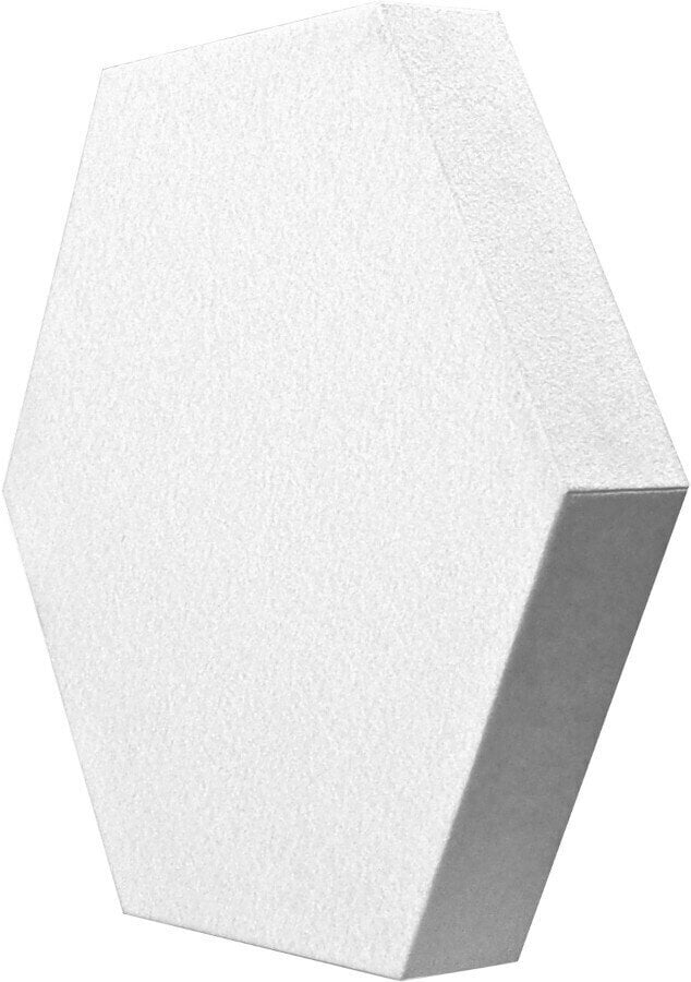 Absorbent foam panel Mega Acoustic HEXAPET GP24 White