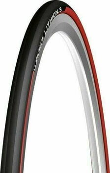Däck för landsvägscykel Michelin Lithion3 29/28" (622 mm) 25.0 Black/Red Fällning Däck för landsvägscykel - 1