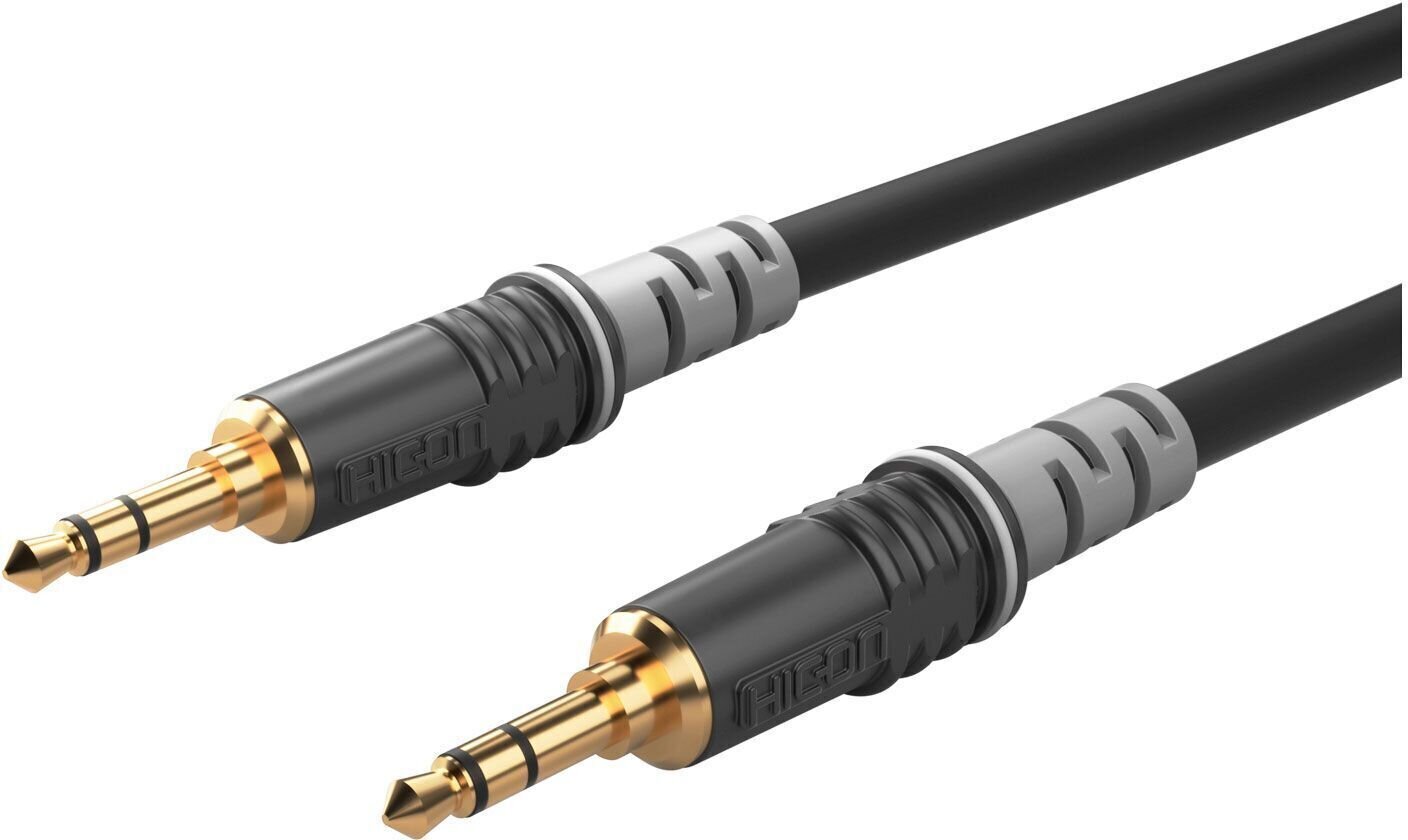 Hi-Fi AUX kábel Sommer Cable Basic HBA-3S-0150 150 cm Fekete Hi-Fi AUX kábel