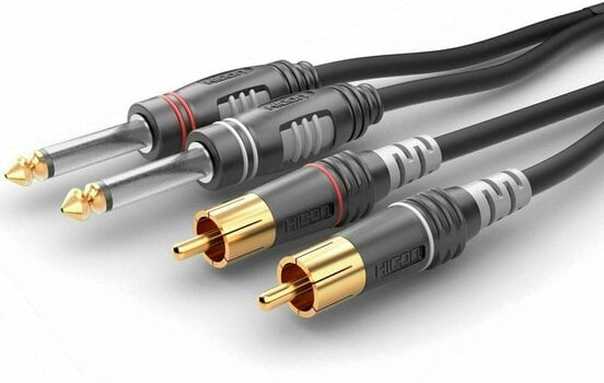 Hi-Fi audiokabel Sommer Cable Basic HBA-62C2-0150 1,5 m Zwart Hi-Fi audiokabel - 1
