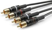 Sommer Cable Basic HBP-C2-0060 0,6 m Zwart Hi-Fi audiokabel
