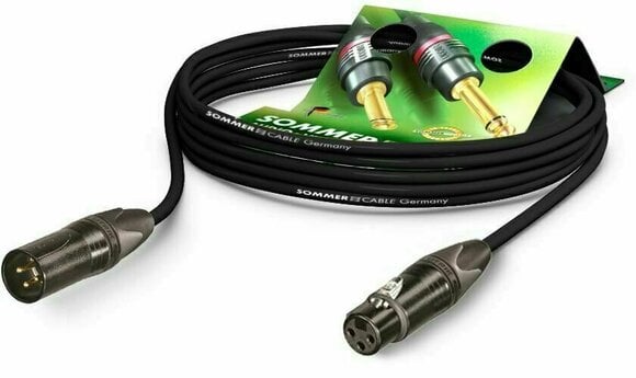 Cablu complet pentru microfoane Sommer Cable SC-Source MKII Highflex Negru 10 m - 1