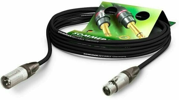 Cabo do microfone Sommer Cable Stage 22 Highflex Preto 3 m - 1