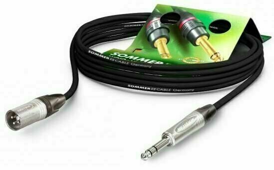 Mikrofónový kábel Sommer Cable Stage 22 Highflex SGN4 Čierna 1 m - 1