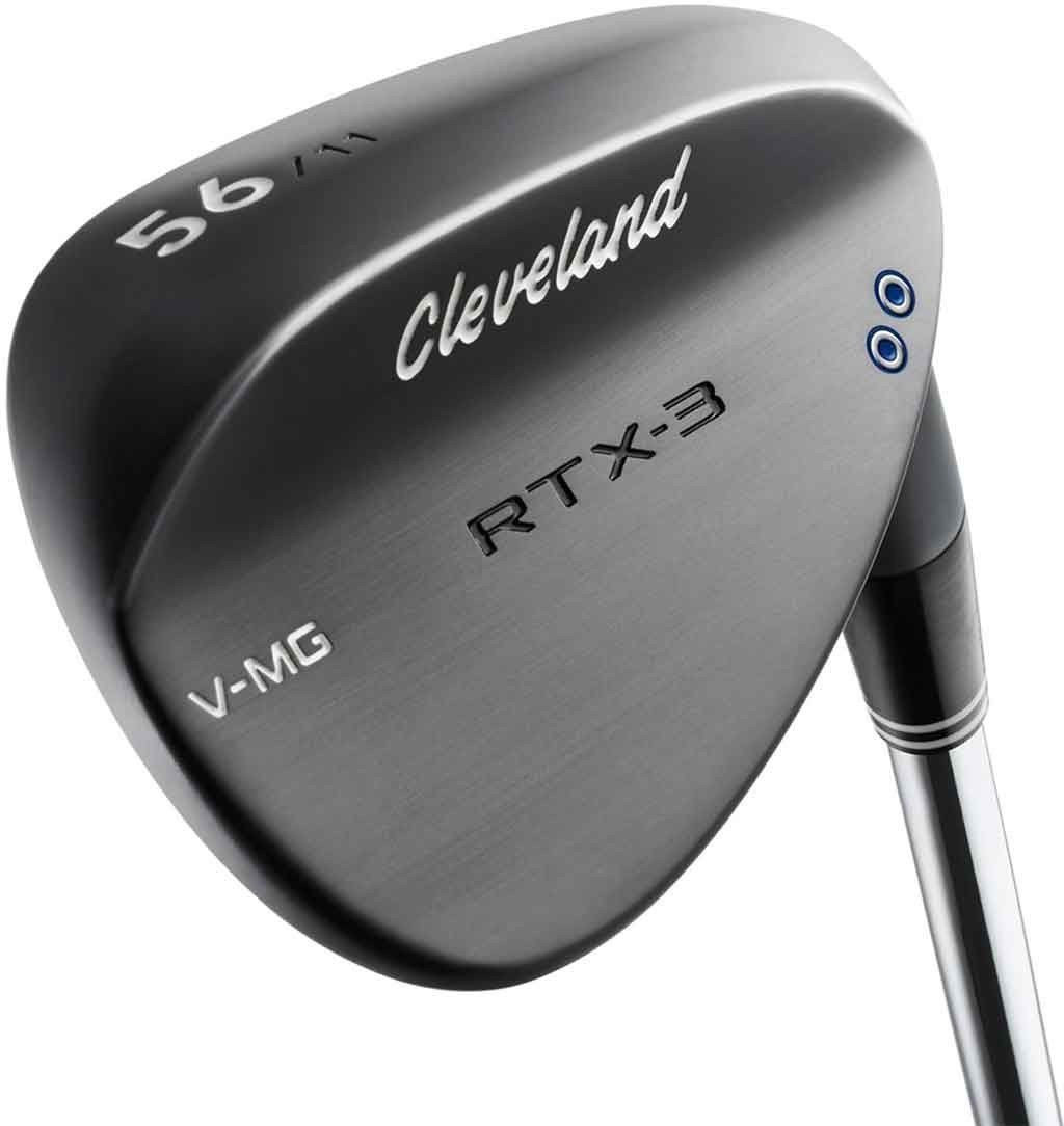 Crosă de golf - wedges Cleveland RTX-3 Black Satin Wedge Right Hand 48 Mid Grind SB Steel