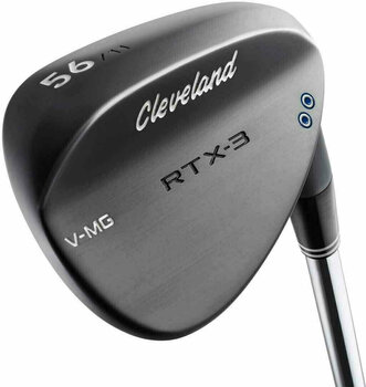 Стик за голф - Wedge Cleveland RTX-3 Black Satin Wedge Right Hand 48 Mid Grind SB Steel - 1