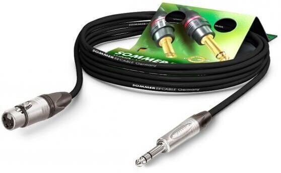 Microphone Cable Sommer Cable Stage 22 Highflex SGN5 Black 1 m