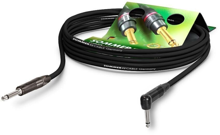 Инструментален кабел Sommer Cable SC-Spirit SP11 Черeн 6 m Директен - Ъглов