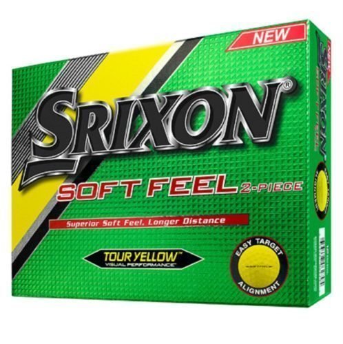 Нова топка за голф Srixon Soft Feel 10 Yellow 12 Balls
