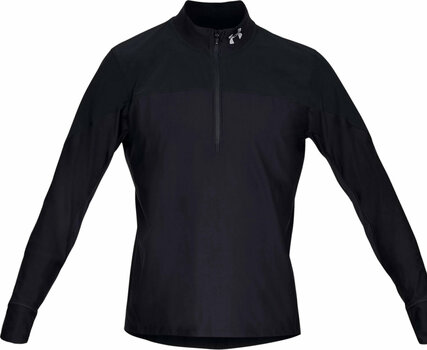Running sweatshirt Under Armour UA Qualifier Run 2.0 1/2 Zip Black-Reflective XL Running sweatshirt - 1
