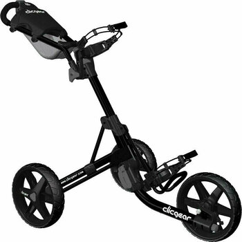 Ročni voziček za golf Clicgear 3.5+ Black/Black Golf Trolley - 1