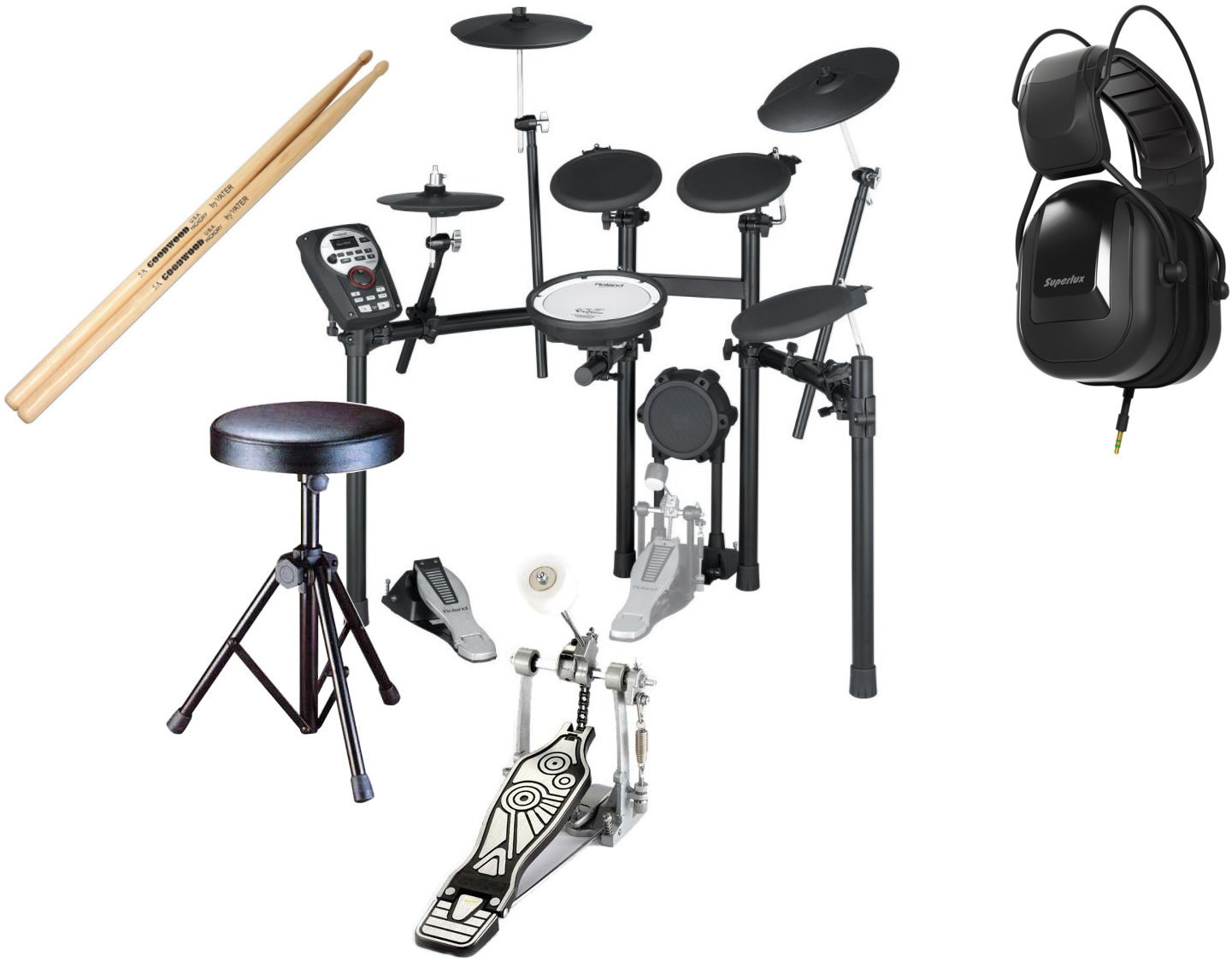 Elektroniska trummor Roland TD 11K V-Drum V-Compact Accessories Set Black