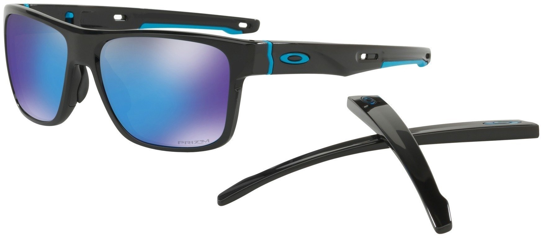 Óculos de desporto Oakley Crossrange Prizm Sapphire Polished Black