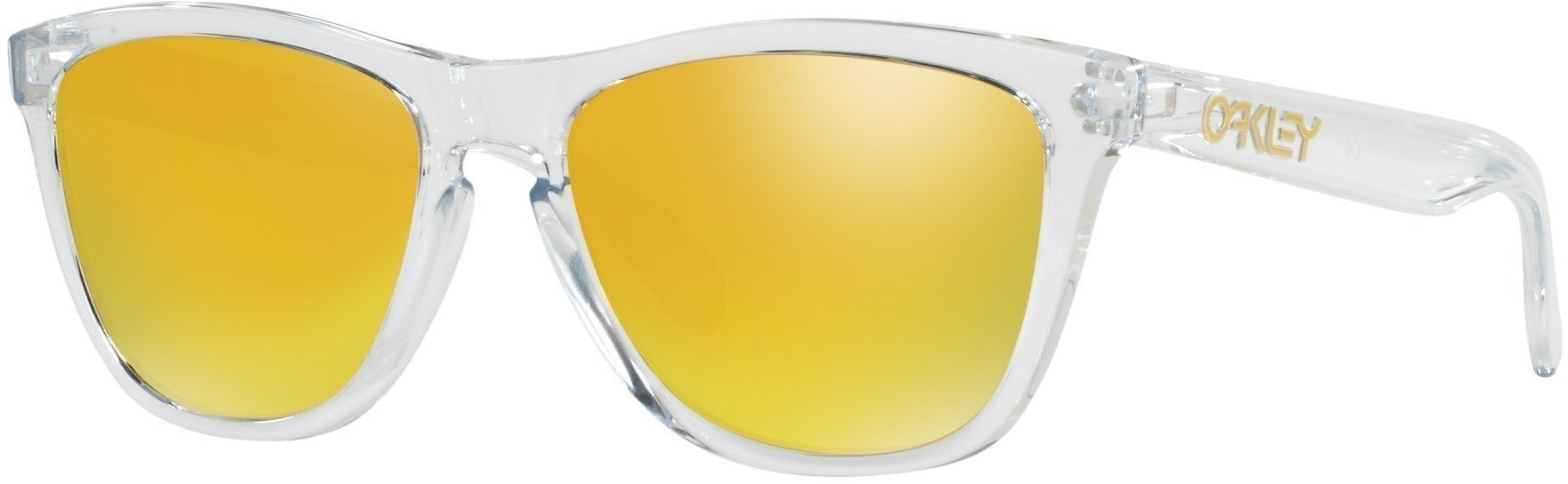 Lunettes de sport Oakley Frogskins Crystal Collection 24k Iridium Polished Clear