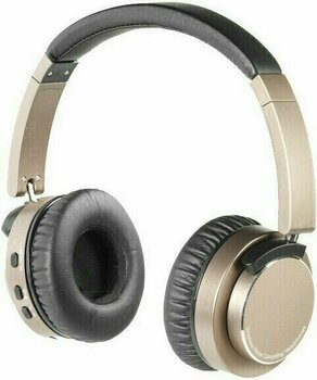 Wireless On-ear headphones Vivanco HighQ AUDIO BT Gold/Grey - 1