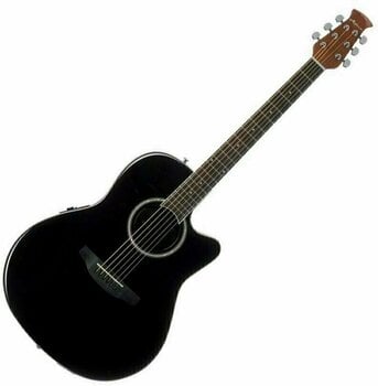 Electro-acoustic guitar Ovation Applause AB24II Mid Cutaway Black - 1