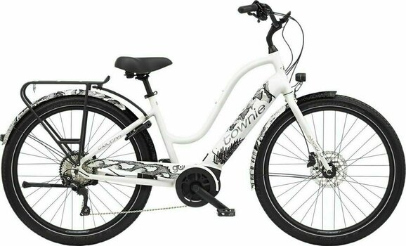 Vélo électrique de trekking / Ville Electra Townie Path Go! 10D Shimano Deore RD-M4100 1x10 Pearl White - 1