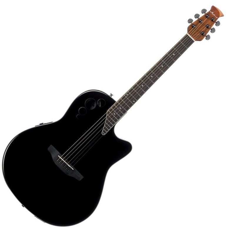 Elektroakusztikus gitár Ovation Applause AE44II Mid Cutaway Fekete