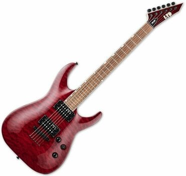 Electric guitar ESP LTD MH-200QM-NT SeeThru Black Cherry - 1