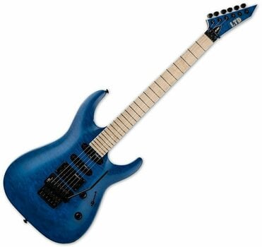 Electric guitar ESP LTD MH-203QM See Thru Blue - 1