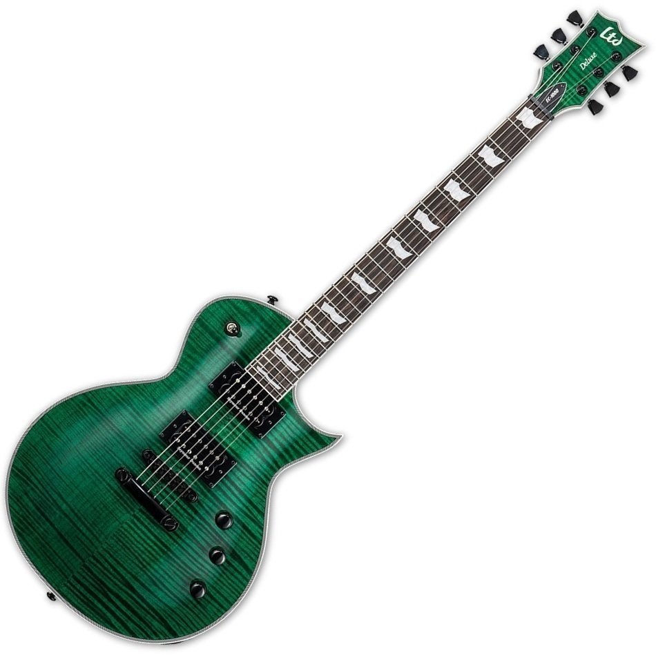 Elektriska gitarrer ESP LTD EC-1000FM See Thru Green