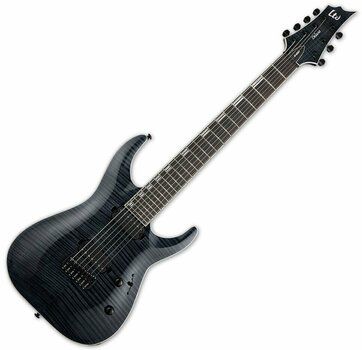 7-string Electric Guitar ESP LTD H-1007FM See Thru Black - 1