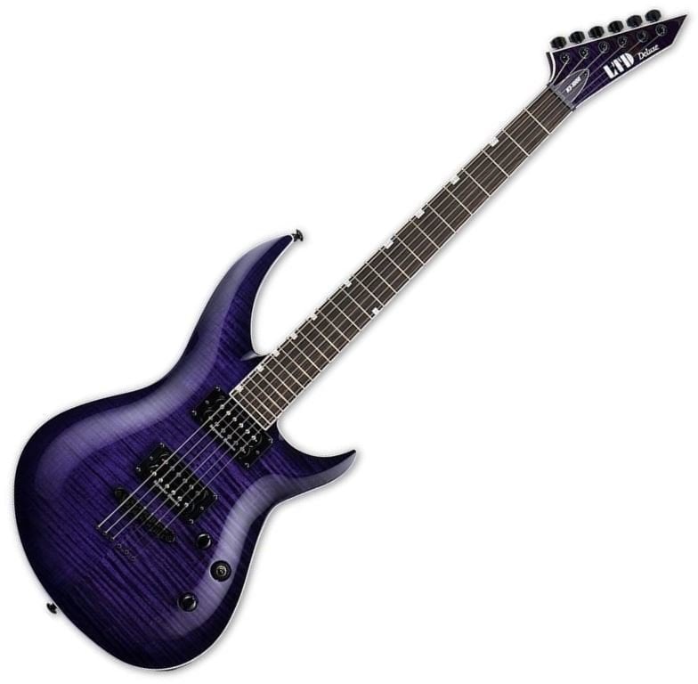 Electric guitar ESP LTD H3-1000FM See Thru Purple Sunburst