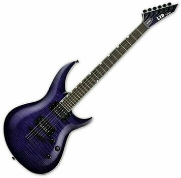 Electric guitar ESP LTD H3-1000FM See Thru Purple Sunburst - 1
