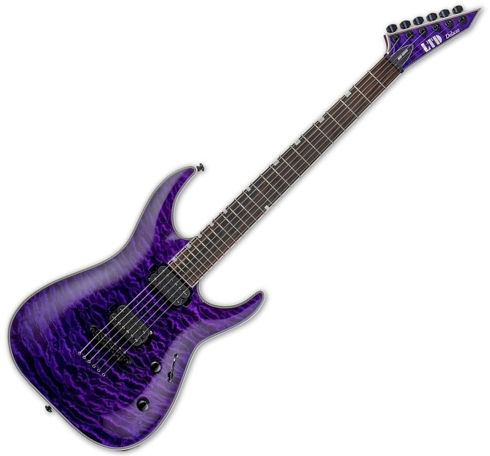 Elektromos gitár ESP LTD MH-1000NT-QM See Thru Purple