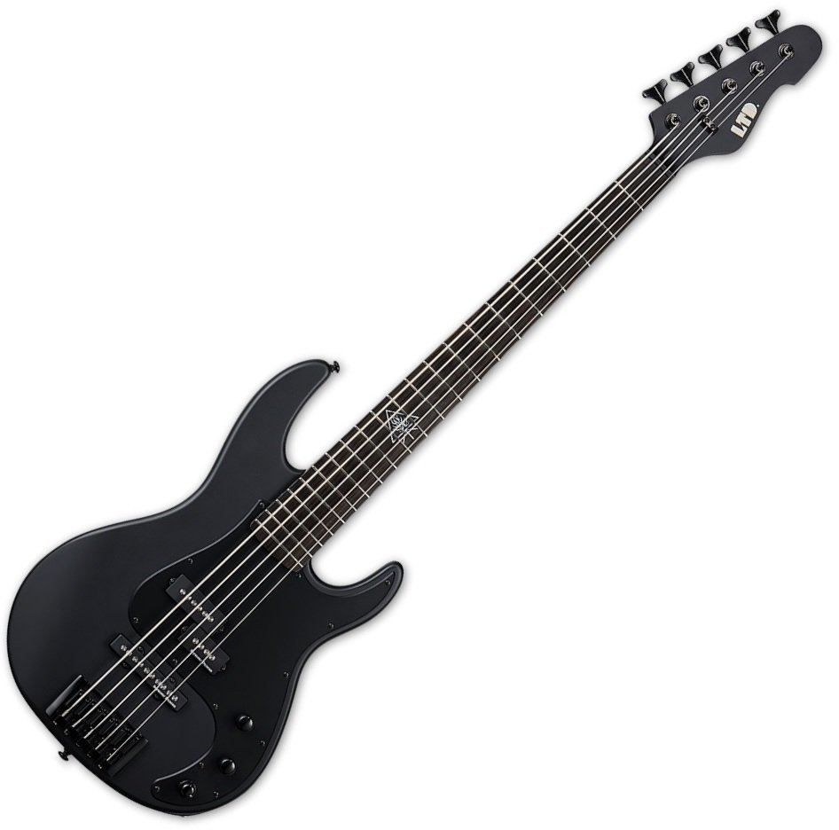 5-kielinen bassokitara ESP LTD Orion-5 Musta