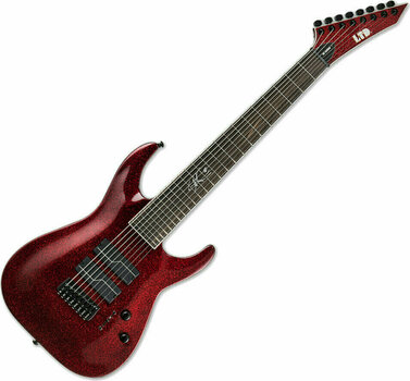 8-snarige elektrische gitaar ESP LTD SC-608B Red Sparkle - 1