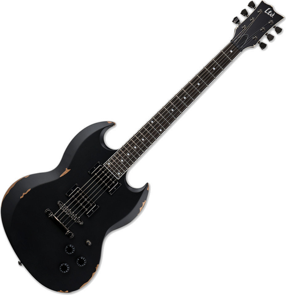 Elektrická gitara ESP LTD VOLSUNG Distressed Black Satin
