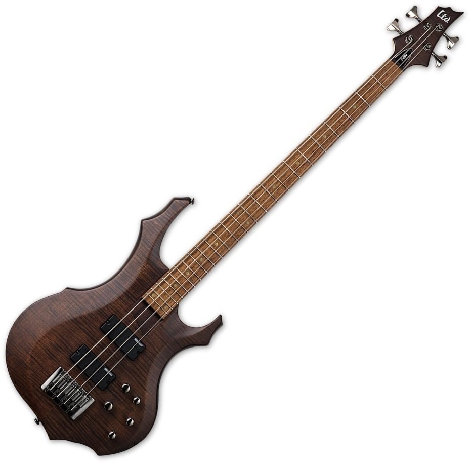 4-string Bassguitar ESP LTD F-204FM Walnut Brown Satin