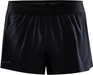 Laufshorts Craft PRO Hypervent Split Shorts Black 2XL Laufshorts