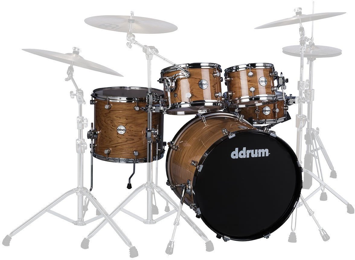 Akustik-Drumset DDRUM Reflex ELT 5pc set Gloss Natural - Shell Pack