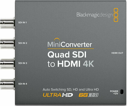Video prevodník Blackmagic Design Mini Converter Quad SDI to HDMI 4K 2 - 1