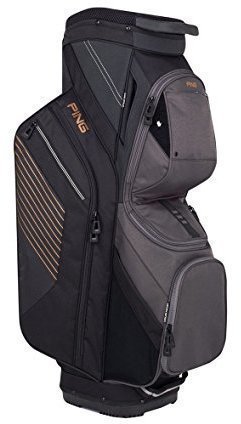 Golftas Ping Traverse Light Grey/Black/Canyon Copper Cart Bag