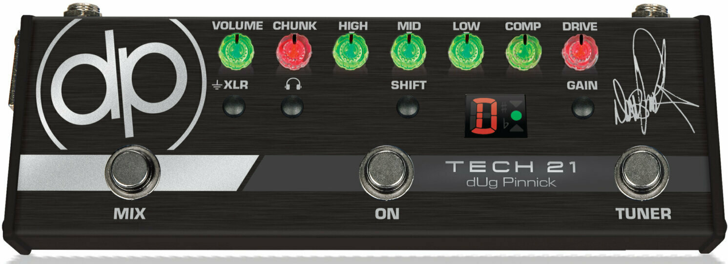 ベース TECH21 DP-3X dUg Pinnick Tech 21 dUg Pinnick DP-3X Efekt do gitary basowej - Muziker
