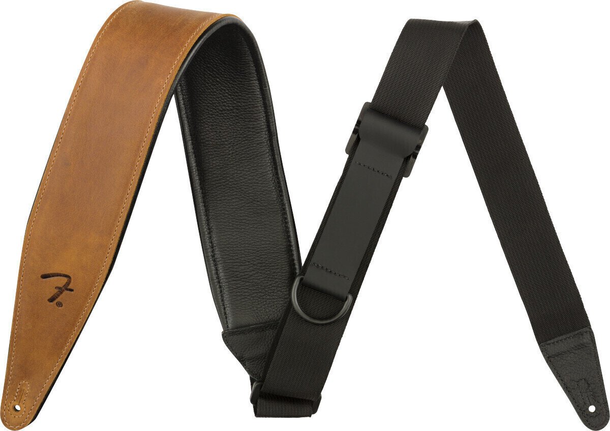 Leather guitar strap Fender Leather Strap Cognac Leather guitar strap Cognac