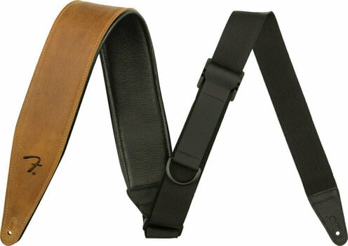 Leather guitar strap Fender Leather Strap Cognac Leather guitar strap Cognac - 1