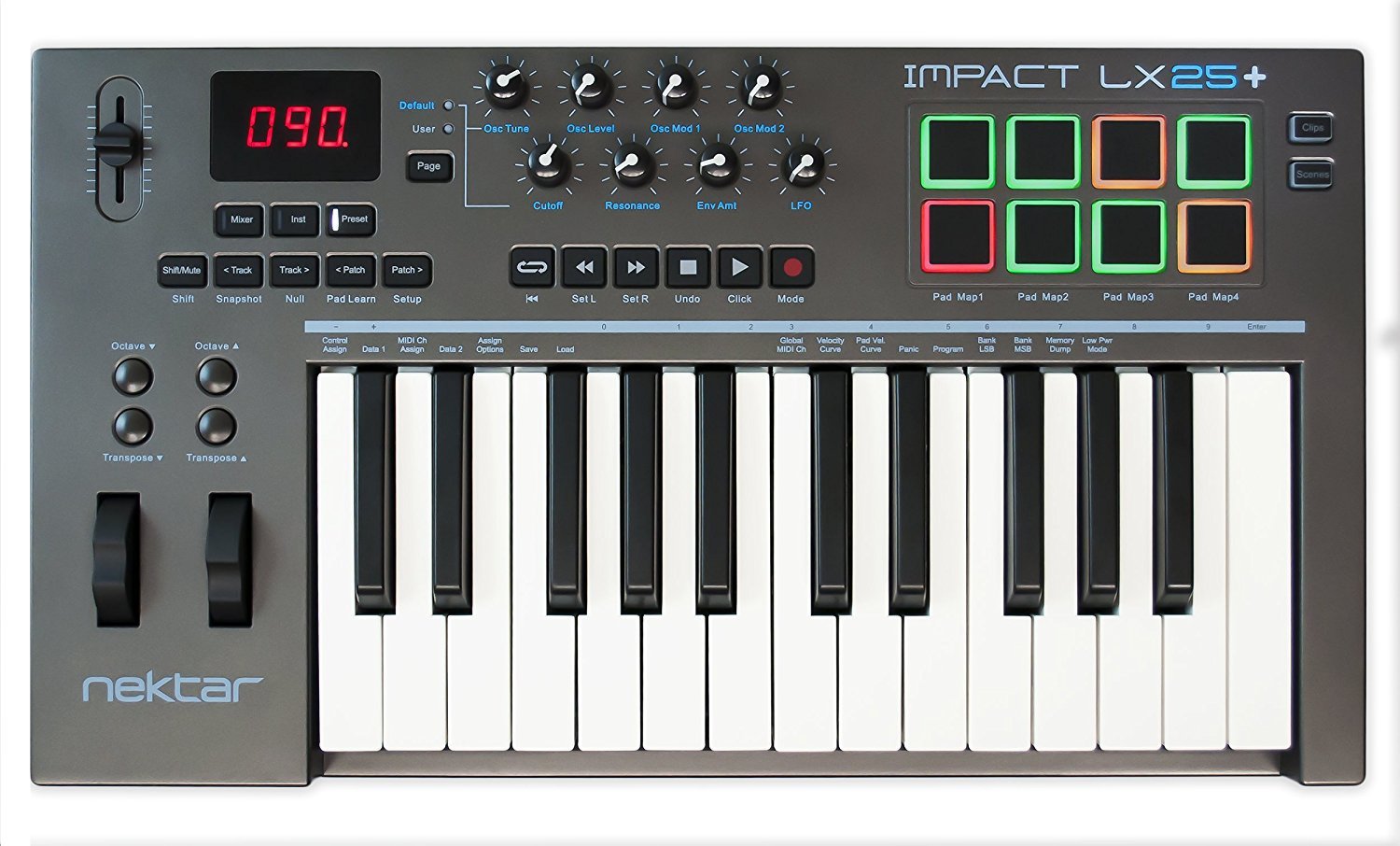 Nektar Impact LX Mini clavier contrôleur MIDI USB