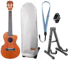 Тенор укулеле Mahalo Electric-Acoustic Tenor Ukulele SET Vintage Natural Тенор укулеле