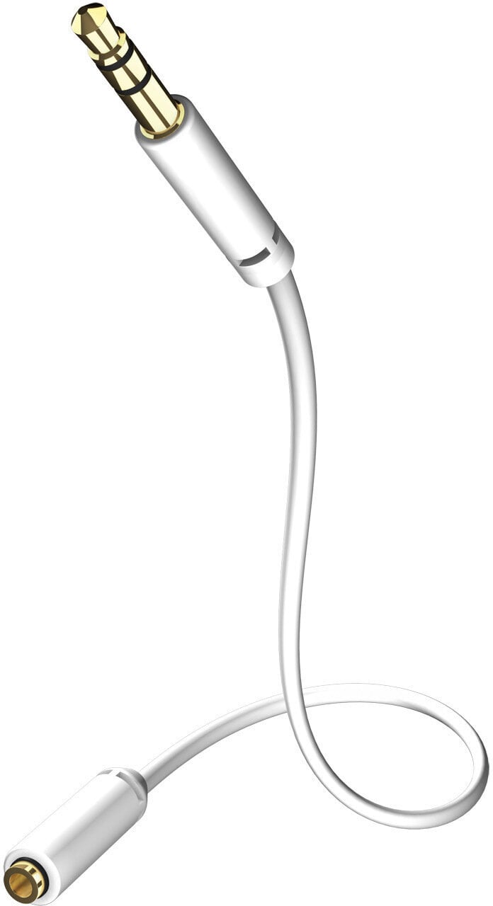 Hi-Fi Prodlužovací Audio kabel Inakustik Extension Cable for Headphones White 3,5mm 3 m