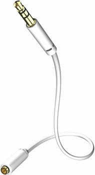 Hi-Fi Predlžovací Audio kábel Inakustik Extension Cable for Headphones White 3,5mm 3 m - 1